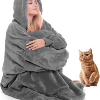 Lengthened Oversized Blanket Hoodie Wearable Blanket