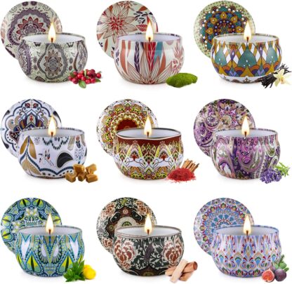 Candles Gifts for Women 9 Pack Scented Candles Gift Set