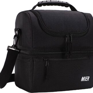 MIER Adult Lunch Box Insulated Lunch Bag Large Cooler Tote Bag for Men
