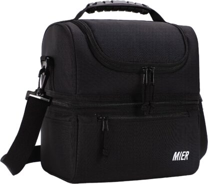 MIER Adult Lunch Box Insulated Lunch Bag Large Cooler Tote Bag for Men